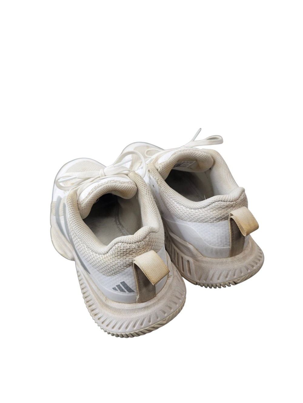 Adidas Womens Court Team Bounce 2.0 Volleyball Shoes White Silver Size 7.5 - Picture 4 of 6